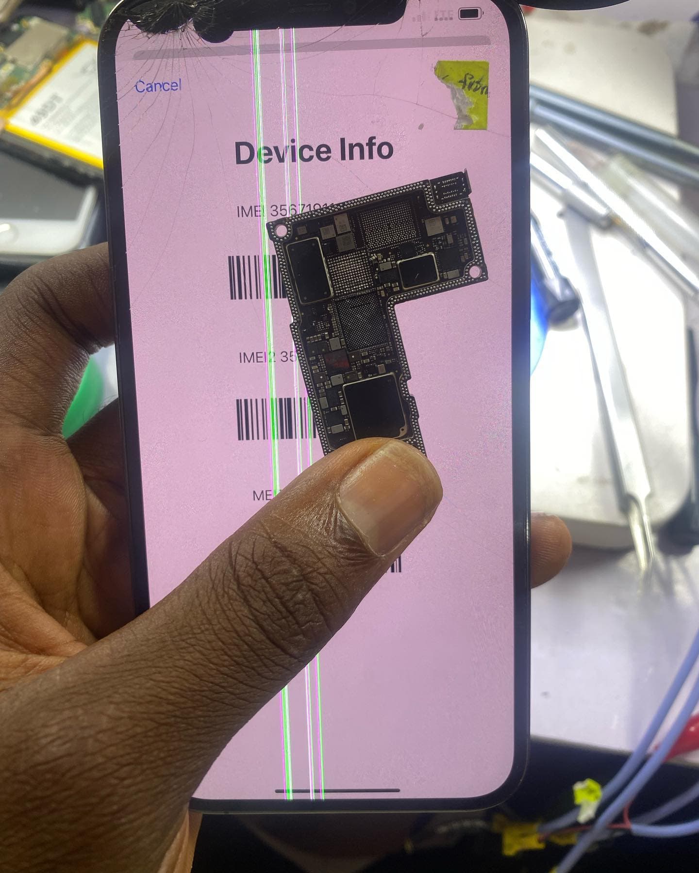 Micro-soldering logic board transplant rework